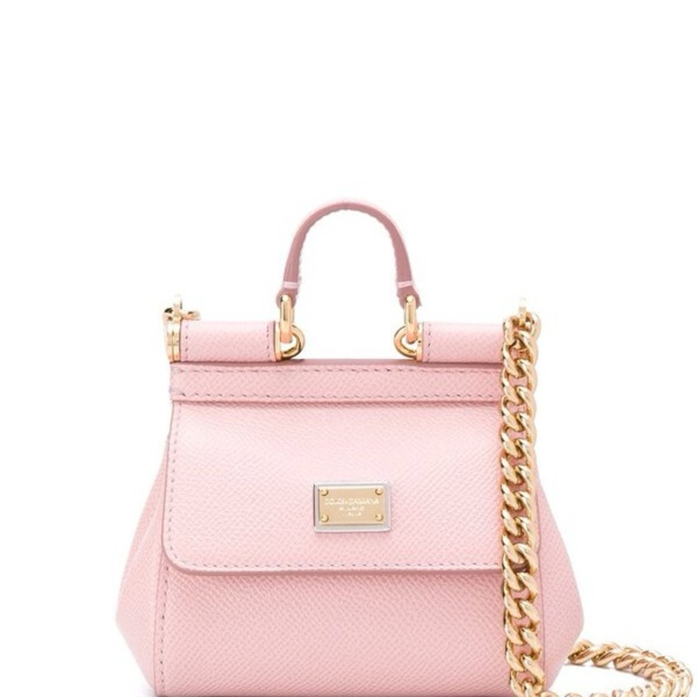 Dolce & Gabbana Pink Mini Bag with Gold Chain